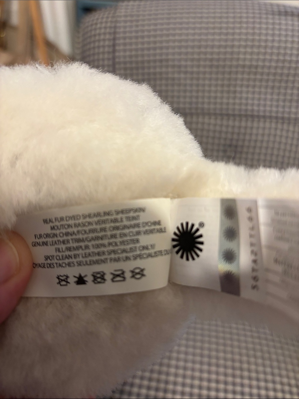 UGG Cream Plush shearling ear muffs - Picture 6 of 8
